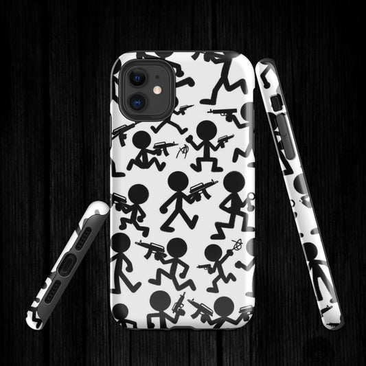 Stickman  Tough Case for iPhone®(Black)