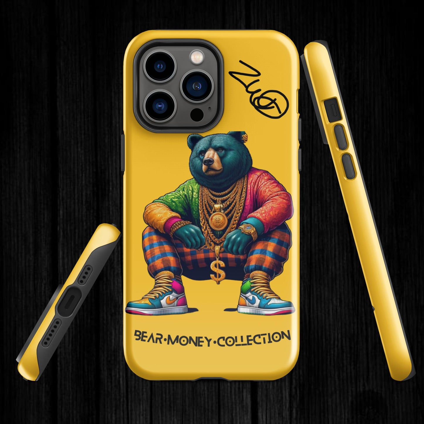 Custom Yellow Bear•Money Case for iPhone®