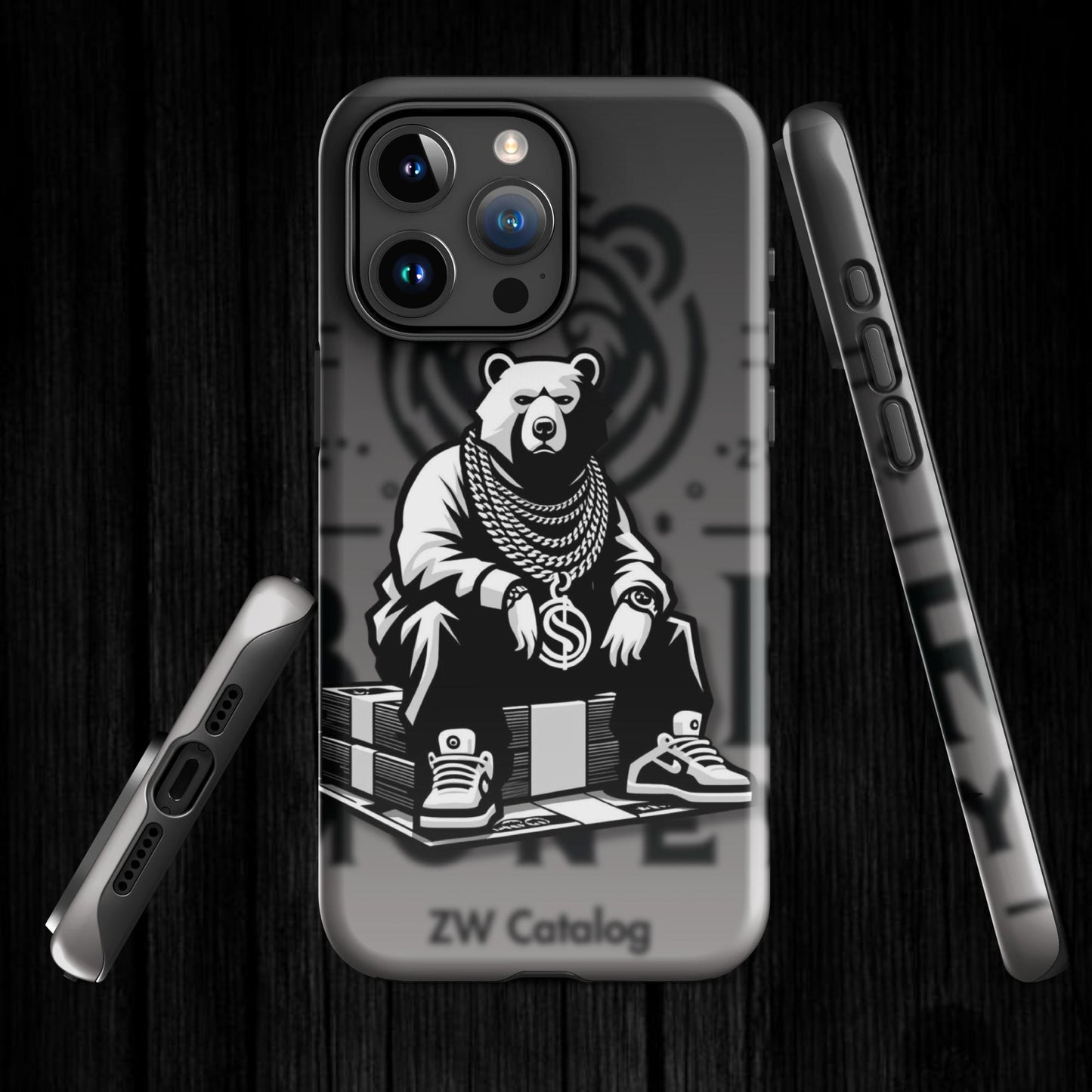 Custom Dark Bear•Money v2 Case for iPhone®