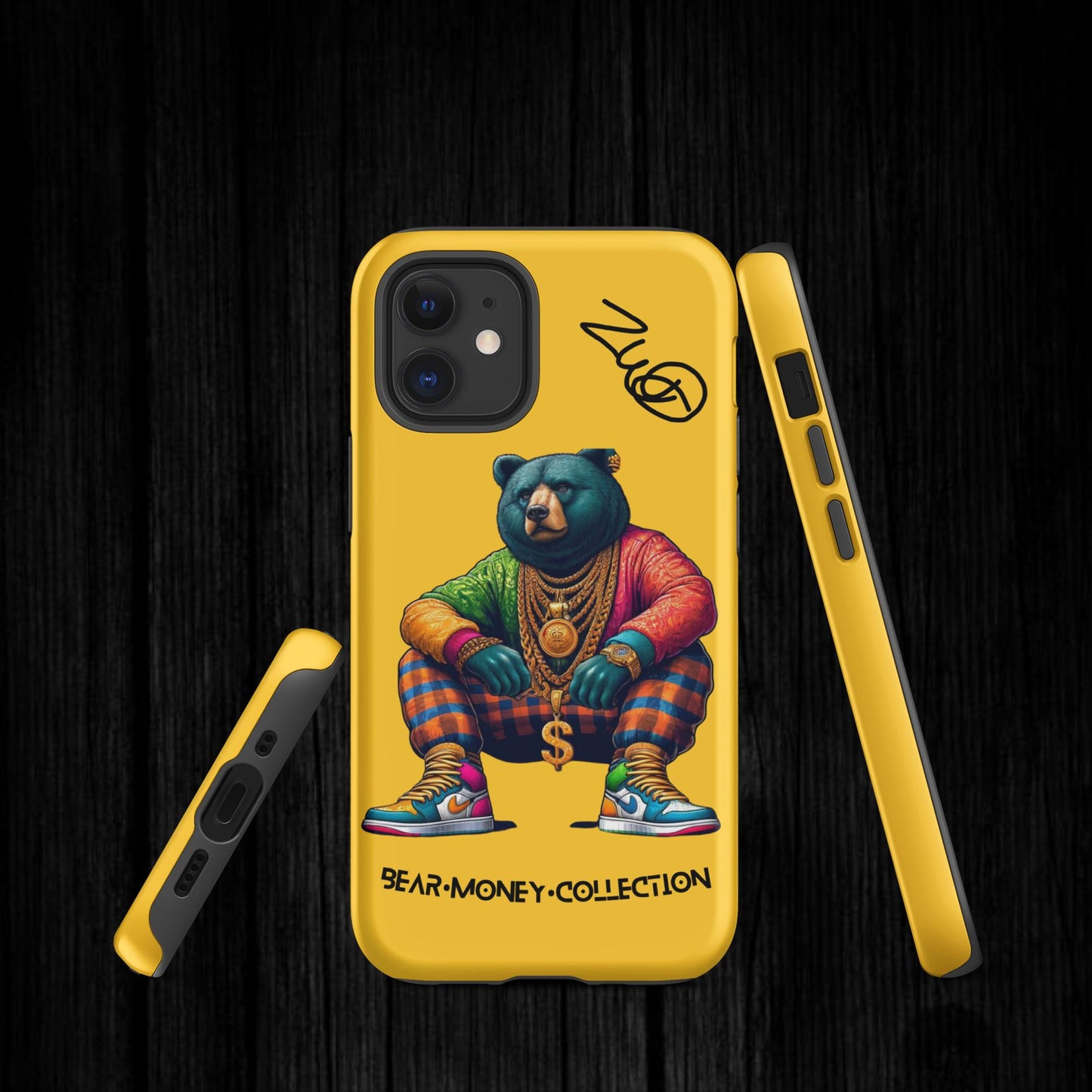 Custom Yellow Bear•Money Case for iPhone®
