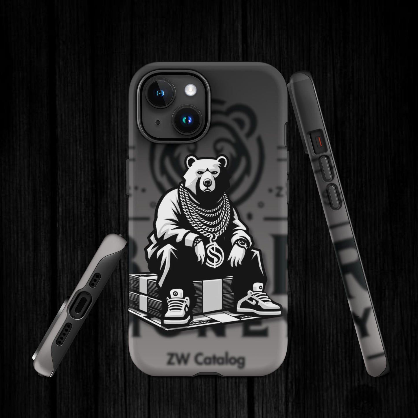 Custom Dark Bear•Money v2 Case for iPhone®
