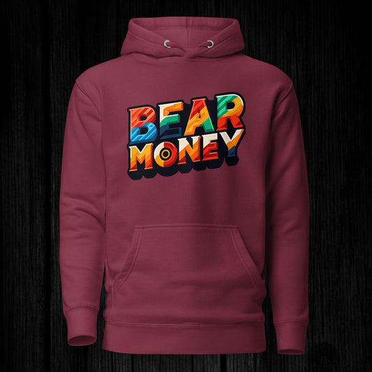 Bear•Money Hoodie (Maroon)